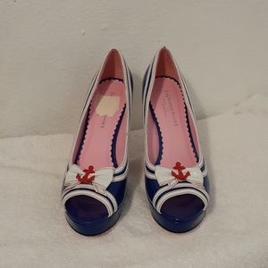 Leg Avenue By Ellie  Retro Pin-up Sailor Heels 8